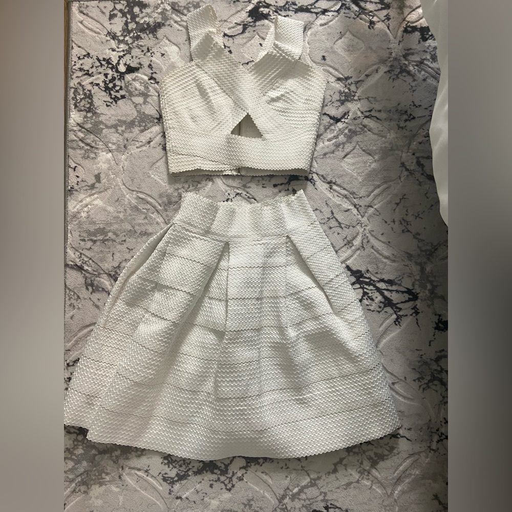 Women’s White Skirt and top